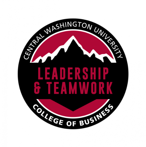Logo for CWU College of Business leadership and teamwork.